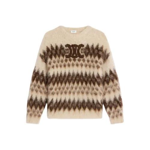 CELINE SS25 Свитер Женский Светлый Умбра