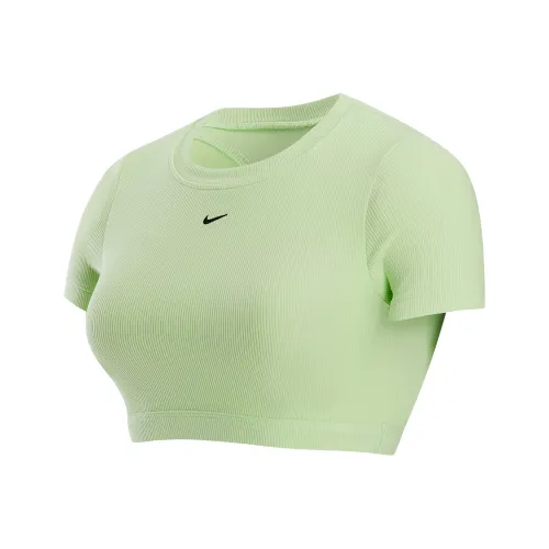 Nike Sportswear Classics T-Shirt Женские 360 Светло-лаймовый Черный