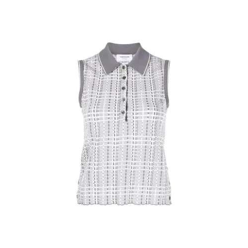 THOM BROWNE Светло-серый Женские Поло