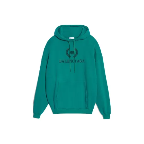 Balenciaga Толстовка Женская Озерный Зеленый