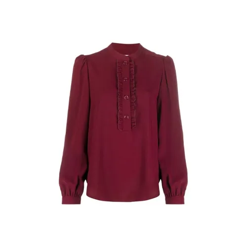 See By Chloe FW21 Рубашка Женская Темно-Красная