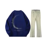 Свитшот Royal Blue + Джинсы Mud Yellow