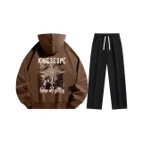 Set (Caramel Sweatshirt + Black Pants)  
Комплект (Свитшот Карамель + Черные Штаны)