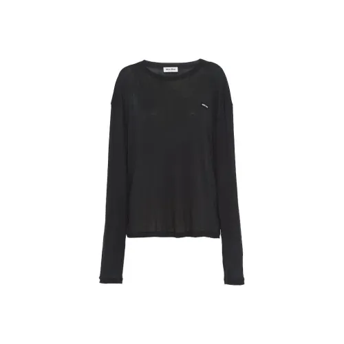 MIU MIU Черные Женские Т-рубашки