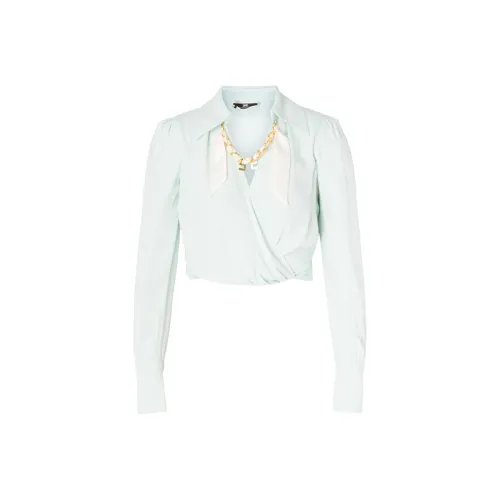 Elisabetta Franchi Рубашка Женская Аква Зеленая