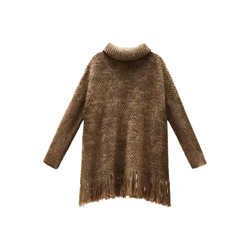 Journey Originals Свитер Женский Коричневый с принтом