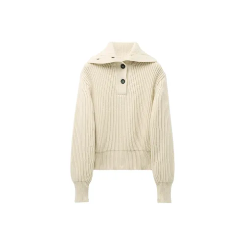 Alexander McQueen Сливочный Женские Свитеры