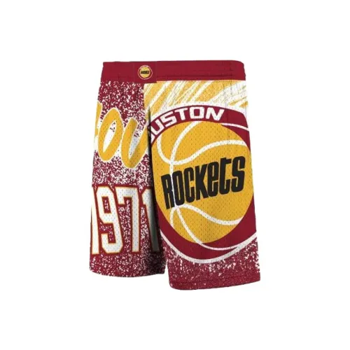 NBA x MITCHELL NESS Houston Rockets Team Houston Rockets Hardwood CLASSICS Jumbotron Баскетбольные шорты Мужской Красный