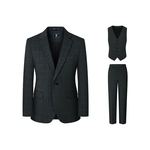 JOHNHOLLIS Деловой костюм мужской серый