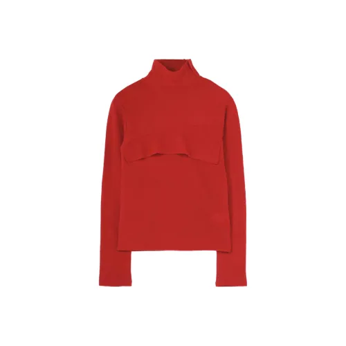 Yohji Yamamoto Red Women's Cashmere Sweaters Yohji Yamamoto Красный Женские Кашемировые Свитера