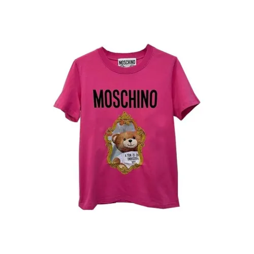 MOSCHINO Тедди Розово-красный Женские Т-рубашки