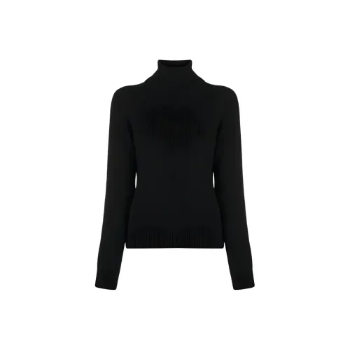 SAINT LAURENT Облегающий свитер женский черный