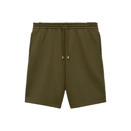 LOEWE Anagram SS25 Повседневные шорты Мужские Хаки зеленый