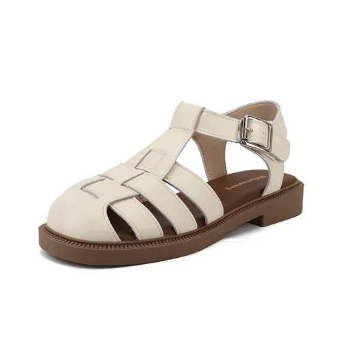 Сандалии Lan Miao в римском стиле с низким каблуком женские