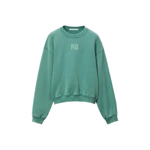 Alexander Wang SS22 Свитшот Женские Преппи Зеленый