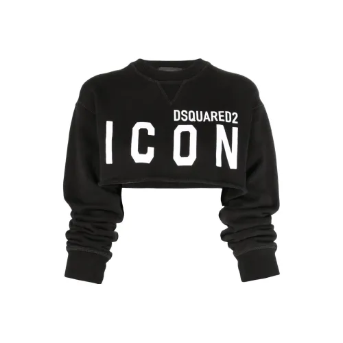 DSQUARED 2 Черные Женские Свитшоты