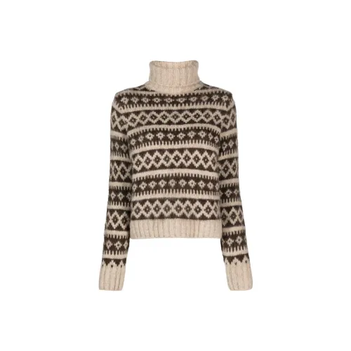 DOUBLE RL Свитер Женские Кофе