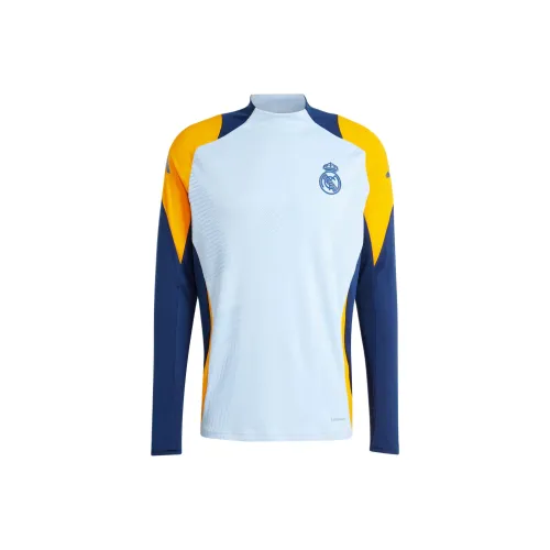 Adidas Real Madrid Tiro 24 Футбол Джерси Мужской Глянцевый Покрытие Синий