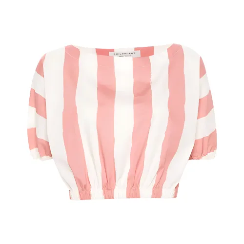 PHILOSOPHY DI LORENZO SERAFINI SS24 T Рубашка Женская Светлый Бежевый