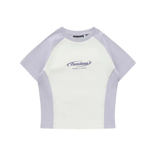 FILA FUSION SS24 Реглан-рукав T-рубашка Женская Белая