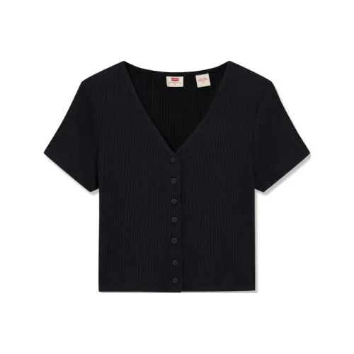 Levi's Стандартная T-рубашка Женская Черная