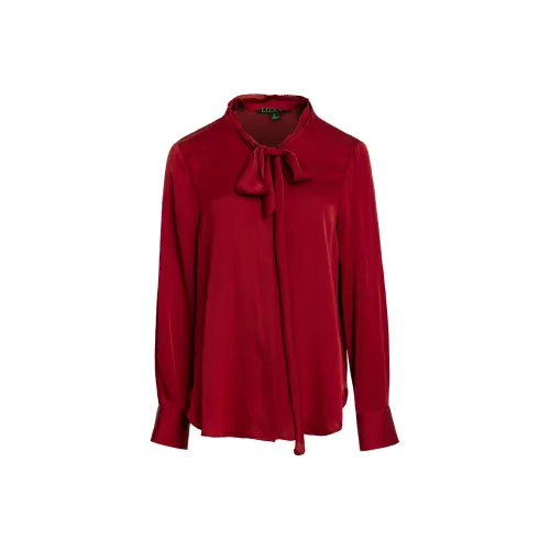 LIZZY Бордовые Женские Рубашки