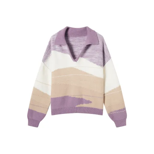 DIALOGUE Свитер Женский Розовый Фиолетовый