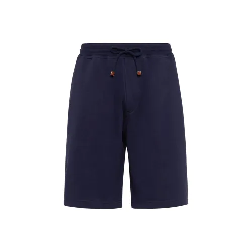 BRUNELLO CUCINELLI SS25 Повседневные шорты Мужские Oxford Синий