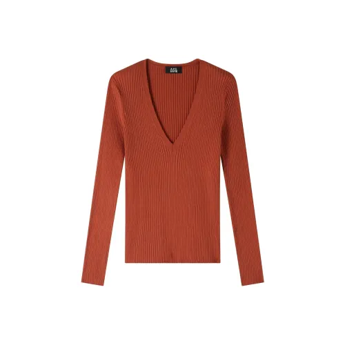 A.P.C x Katie Holmes SS24 Трикотаж Женский Красный Терракотовый