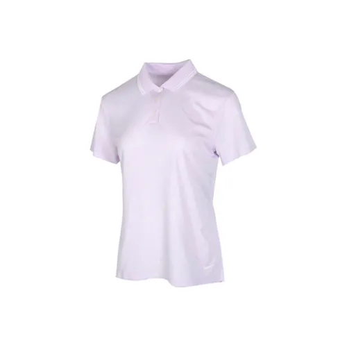 NIKE Dri Fit Светло-фиолетовый Женские Поло