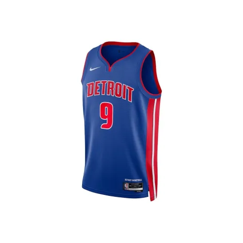 NBA Nike Detroit Pistons Icon Edition Swingman Баскетбольная Джерси Унисекс Синий