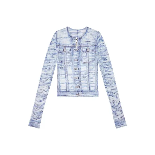 DIESEL Светло-фиолетовые Женские Т-рубашки