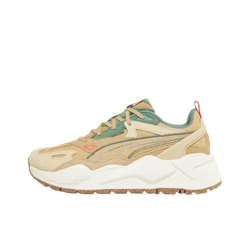 PUMA RS X Slip Resistant Abrasion Resistant Низкий Топ Беговые кроссовки Женские Коричневый