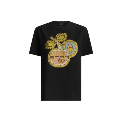 ETRO Черные Женские Т-рубашки