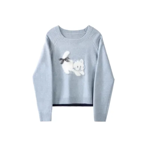 Alxnan Синий Женские Свитеры