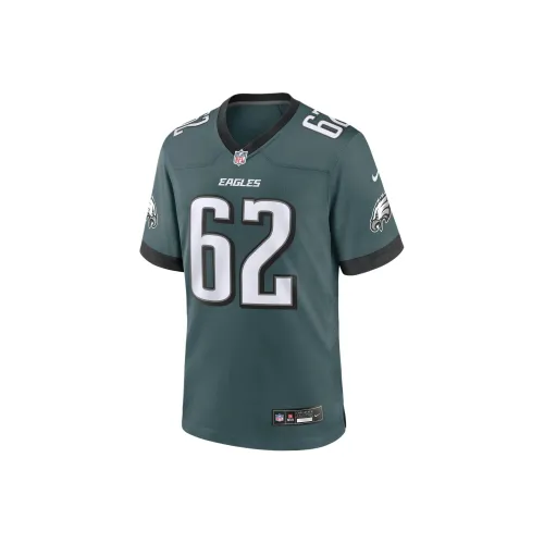 Nike NFL Jason Kelce Philadelphia Eagles Регби Джерси Мужской Зеленый