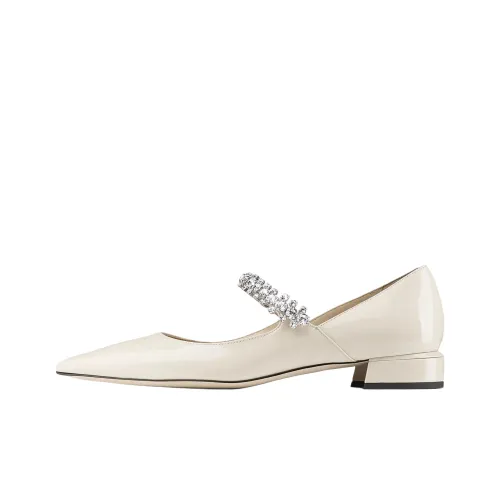 Jimmy Choo Bing Туфли Мэри Джейн Женские Бежевые