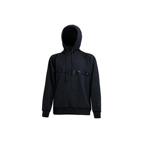 Monster Guardians С капюшоном свободный крой стандартный худи женский призрачный черный