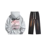 Set (Премиум Серый Стандартное Издание + Черные Джинсы)