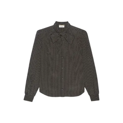 SAINT LAURENT Рубашка Женская Черная