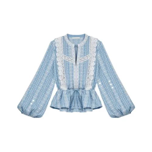 Maje Светло-синие Женские Рубашки