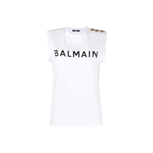 BALMAIN Белые Женские T-рубашки