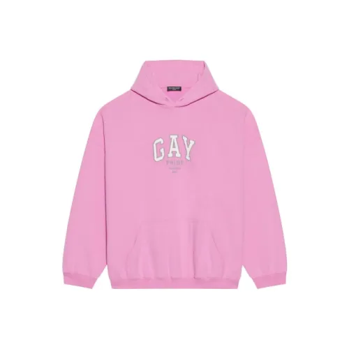 Balenciaga Свитшот Свободный крой Женский Розовый