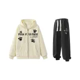 Комплект (Хаки Свитшот + Черные Спортивные Штаны)