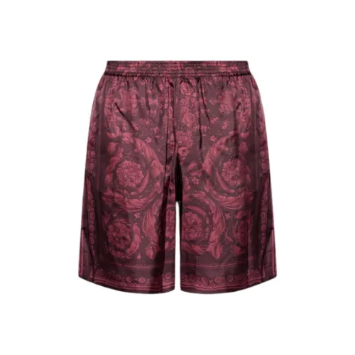 VERSACE Повседневные шорты Мужские Красные