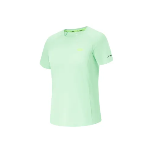 LINING Реглан-рукав Т-рубашка Женская Охлаждающая Зеленая