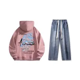 Set (Пыльно-розовый Стандартное издание + Темно-синие Джинсы)