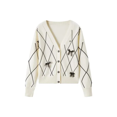 EICHITOO Трикотаж Женский Ecru Клетка