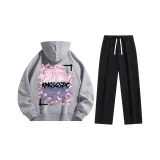 Комплект одежды из фотинии серого цвета [Свитшот + Штаны]