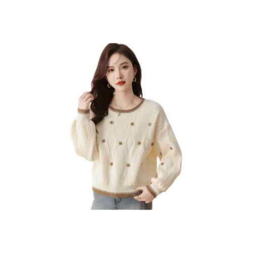 X MOOM Бежевые Женские Свитеры